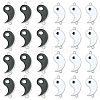 12Pcs 2 Colors Alloy Enamel Split Links Connectors ENAM-FS0001-84-1