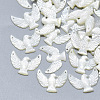 Natural White Shell Mother of Pearl Shell Charms SSHEL-S264-012-1