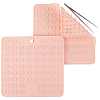 2Pcs Square Silicone Hot Mats for Hot Dishes AJEW-GF0008-26C-1