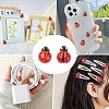 100Pcs 2 Styles Ladybug Resin Cabochons MRMJ-YW0001-079-6