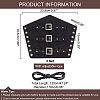 Leatheroid Punk Style Cuff Wristband for Bikers AJEW-WH0020-38B-2