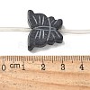 Natural Black Stone Beads Strands G-B136-A07-4