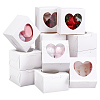 Square Kraft Paper Muffin Storage Gift Boxes CON-WH0095-95A-1