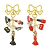 Women Bag Hat Shoes Alloy Enamel Pendant Decoration HJEW-YW00080-01-2