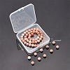 Round Natural Sunstone Beads Strands G-AR0001-69-7