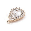 Alloy Rhinestone Pendants ALRI-C008-55LG-4