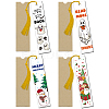 Globleland 1 Set Christmas & Halloween Theme Acrylic Bookmarks DIY-GL0004-42A-1