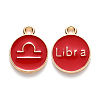 Alloy Enamel Pendants ENAM-S124-01B-07K-1