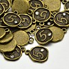 Antique Bronze Plated Alloy Rhinestone Charms LS-ALRI-J153-05-NF-2
