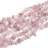 Natural Madagascar Rose Quartz Beads Strands X-G-O187-01-1