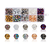 Craftdady 200Pcs 10 Style Electroplate Glass Beads Strands GLAA-CD0001-08-20