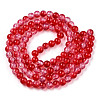 Transparent Crackle Baking Paint Glass Beads Strands X2-DGLA-T003-01A-08-2