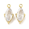 PVD Vacuum Plating 304 Stainless Steel Cubic Zirconia Pendants STAS-L278-006G-01-1