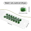 Resin Mini Grass Tufts AJEW-WH20120-10A-02-2