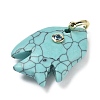 Natural & Synthetic Gemstone Carved Pendants G-G460-01G-3