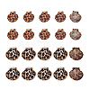 16Pcs 4 Colors Spray Paint & Electroplate Sea Shell Pendants SSHEL-PH0001-35-7