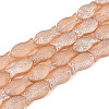 Frosted Glass Beads Strands GLAA-T023-40C-06-1
