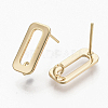 Brass Stud Earring Findings LS-X-KK-T056-10G-NF-1