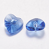 Faceted Glass Rhinestone Charms RGLA-F054-12x12-206-2