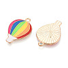 Rainbow Color Pride Alloy Enamel Pendants ENAM-K067-11-2