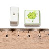 Printed Handmade Porcelain Beads PORC-G016-04R-3