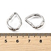 Brass Irregularity Spring Gate Rings KK-U072-43A-P-3