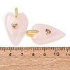 Natural Rose Quartz Pendants GG-CBA51ED-03G-08-2