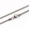 304 Stainless Steel Rope Chain Necklaces STAS-M174-008P-A-1