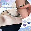 240Pcs 8 Colors 2-Hole Opaque Glass Seed Beads SEED-ME0001-06-5