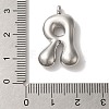 Non-Tarnish 304 Stainless Steel Pendants STAS-M017-08P-19-3