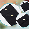 4 Sets Square Microfiber Packing Button Bags ABAG-WR0001-09C-3