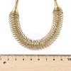 304 Stainless Steel Irregular Twisted Chain Spiral Bib Necklaces for Women NJEW-B127-01G-02-3