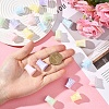 10Pcs UV Plating Acrylic Beads MACR-YW0004-57-5