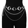 Alloy Moon Link 3 Layer Waist Chains for Women WGF4895-08-1