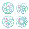 Waterproof PVC Colored Laser Stained Window Film Adhesive Stickers DIY-WH0256-053-1