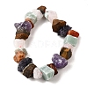 Natural Amethyst & Tiger Eye & Green Aventurine & Rose Quartz & Carnelian Beads Strands G-I283-F17-3