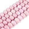 Opaque Baking Paint Glass Beads Strands GLAA-Q110-03A-01-1