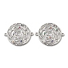 Brass Micro Pave Colorful Cubic Zirconia Hollow Connector Charms KK-K351-58D-P-1
