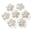 UV Plating Luminous Transparent Acrylic Beads OACR-P010-16E-1