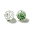 Duotone Spray Painted Crackle Acrylic Beads OACR-G029-02D-2