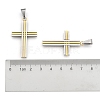 Latin Cross 304 Stainless Steel Pendants STAS-E097-16M-3