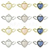 24Pcs 6 Colors Alloy Resin Pendants FIND-CJ0004-96-1