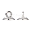 Plastic Bead Cap Pendant Bails KY-K003-02A-1