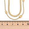 304 Stainless Steel Snake Chain Double Layer Necklaces for Women LS-NJEW-Z072-03G-3