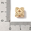 Brass Micro Pave Clear Cubic Zirconia Beads KK-G503-12G-3
