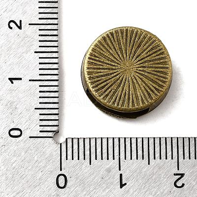 Tibetan Style Alloy Slide Charms Cabochon Settings PALLOY-Q341-04AB-FF-1