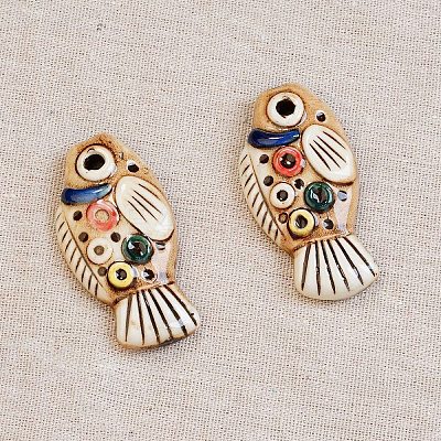 Handmade Porcelain Big Pendants LS-PORC-Z003-01A-1
