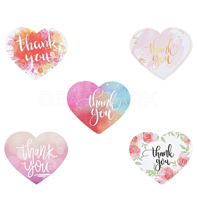 Coated Paper Thank You Greeting Card DIY-FS0007-76B-1