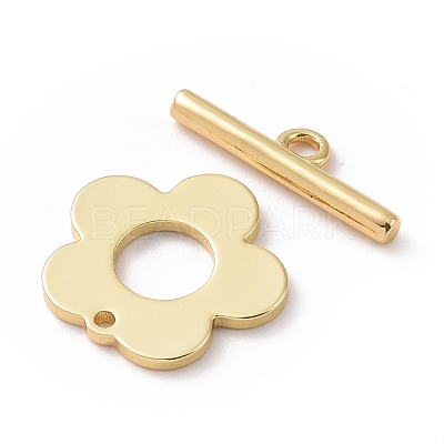 Brass Toggle Clasps KK-G389-27G-1