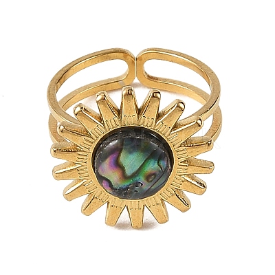 Stainless Steel Cuff Open Rings RJEW-JR01077-02-1